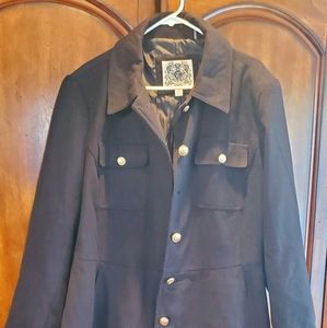 Espirit women's black flared coat size: 3X